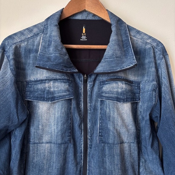 Lucy indiGO Trucker Jacket Small Blue - Picture 3 of 10